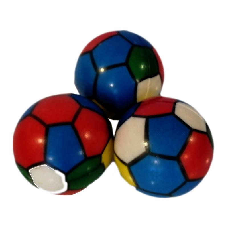 Yumuşak Elastik Kedi Köpek Egzersiz Topu 5,7 cm Renkli Futbol Topu