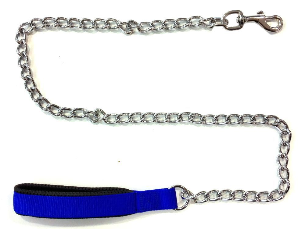 Sanlian Soft Tutmalı Köpek Gezdirme Kayışı 4*120 cm Mavi