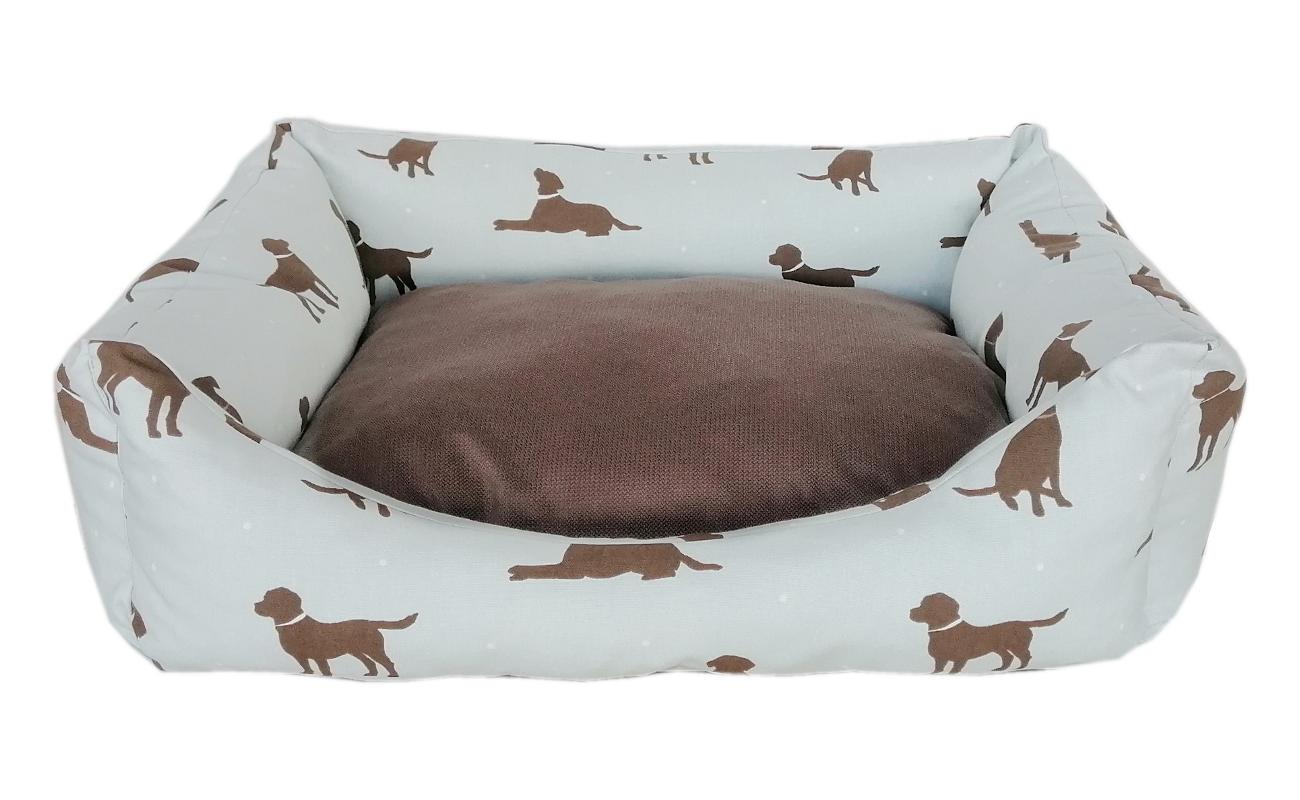 Markapet Köpek Desenli Köpek Yatağı Medium 50*60 cm Turkuaz