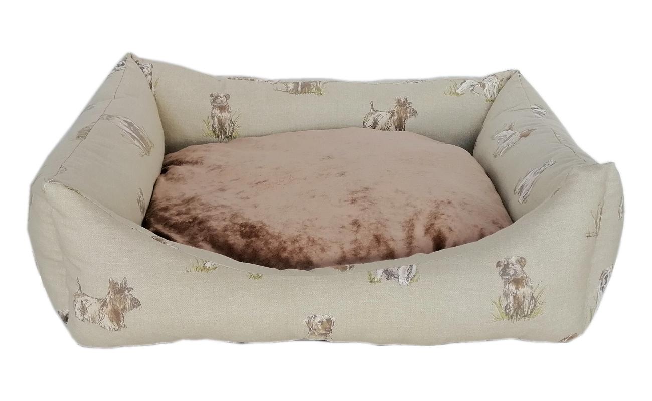 Markapet Köpek Desenli Köpek Yatağı Large 60*80 cm