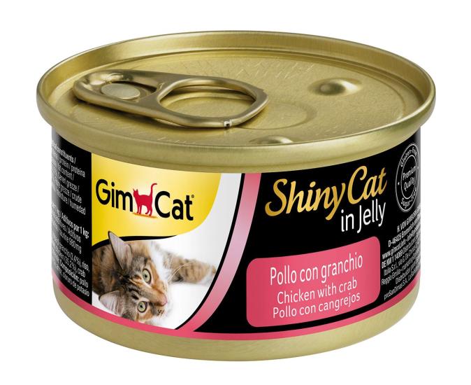 Gimcat Shinycat Tavuklu Yengeçli Konserve Kedi Maması 70 gr