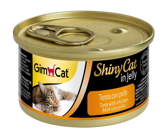 Gimcat Shinycat Tuna Balıklı Tavuklu Konserve Kedi Maması 70 gr