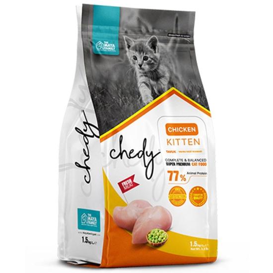 Chedy Super Premium Tavuk Etli Yavru Kedi Maması 1.5 Kg