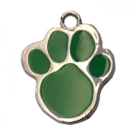 Patili Kedi Köpek İsimlik Aksesuar 2 cm Yeşil
