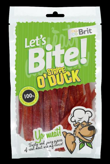 Brit Lets Bite Stripe Duck Ördek Etli Tahılsız Köpek Ödülü 80 gr