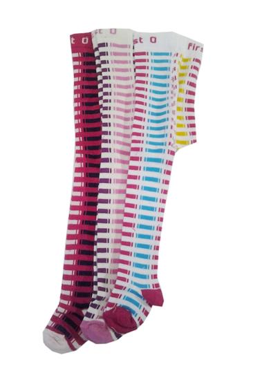 Lababy Kız Bebek Çocuk Renkli Külotlu Çorap 3 lü Paket