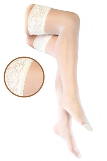 Dore Fit Kadın Jartiyer Çorabı Bayan Silikon Dantelli 2 li Paket