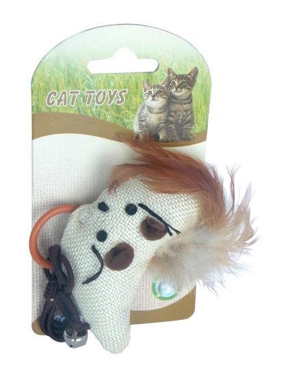 Catia İpli Peluş Kedi Oyuncağı 8,5 cm