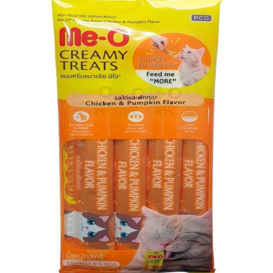 Me-O Creamy Kedi Ödülü Tavuk Bal Kabağı 4X15 Gr