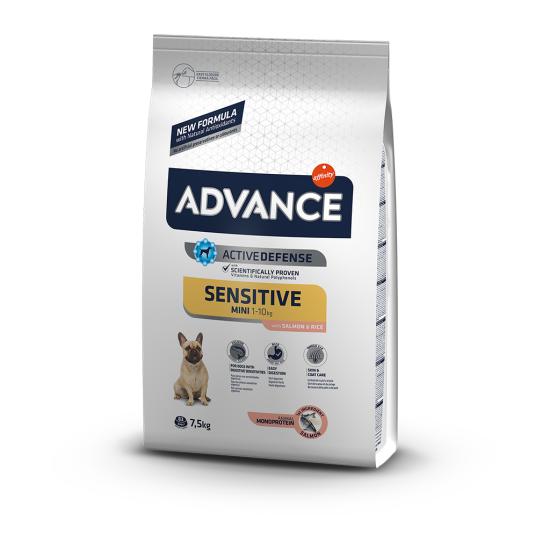 Advance Mini Sensitive Salmon Küçük Irk Yetişkin Köpek Maması 7,5 Kg