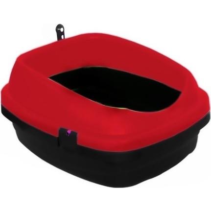 Derin Kedi Tuvalet Kabı 49*40*22 cm Kırmızı