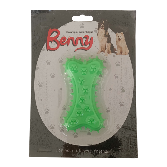 Benny Köpek Oyuncağı Kemik 5.5 x 10 cm Yeşil