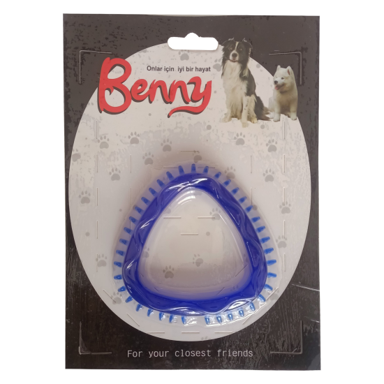 Benny Köpek Oyuncağı Üçgen 8 x 8.5 cm Mavi