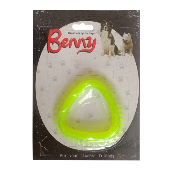Benny Köpek Oyuncağı Üçgen 8 x 8.5 cm Sarı