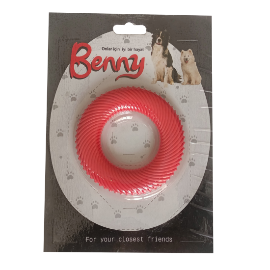 Benny Köpek Oyuncağı Yuvarlak 9,5 cm Kırmızı