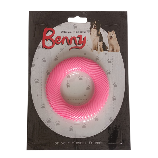 Benny Köpek Oyuncağı Yuvarlak 9,5 cm Pembe