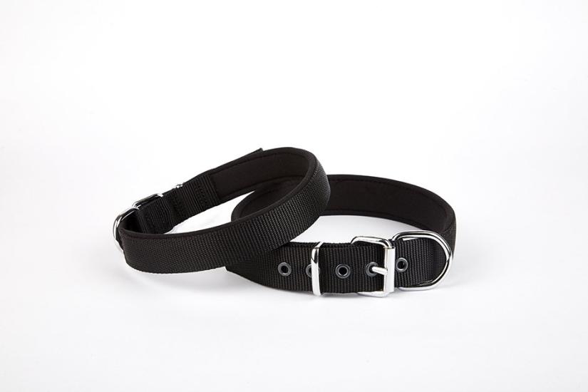 Doggie Comfort Dokuma Köpek Boyun Tasması 45-52 cm Siyah