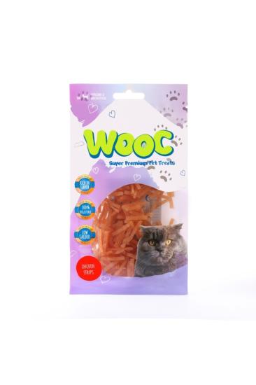 Wooc Chicken Strips Doğal Et Kedi Ödül Maması 40gr