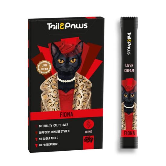 Tail & Paws FIONA Ciğerli Şekersiz Krema Kedi Ödül Maması 15gr (5’li)