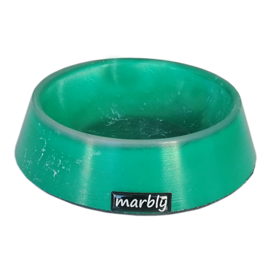 Marbly Yeşil Dalgalı Mermerit Kedi Köpek Mama Su Kabı 235 ml