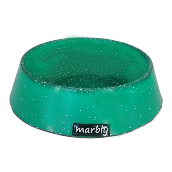 Marbly Yeşil Galaxy Mermerit Kedi Köpek Mama Su Kabı 235 ml