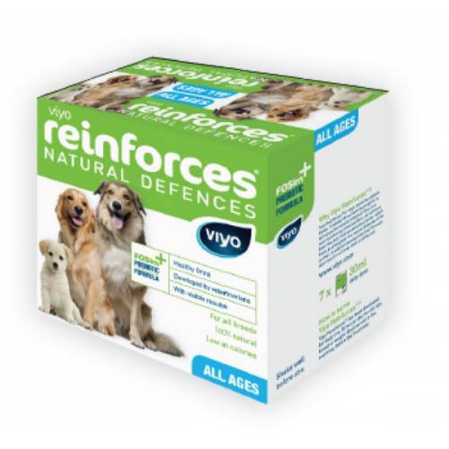 Viyo Reinforces All Ages Tüm Yaş Grubu Köpekler İçin Gıda Takviyesi 7 x 30 ml