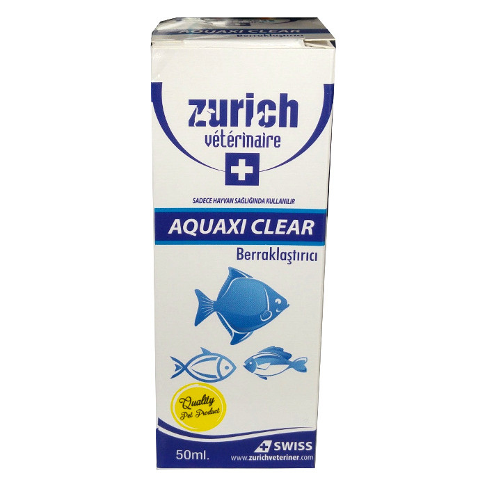 Zürich%20Aquaxi-Clear%20Akvaryum%20Berraklaştırıcı%20Çözelti%2050%20ml